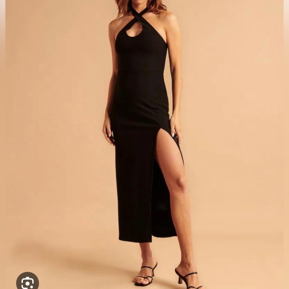 Abercrombie keyhole halter maxi dress- XS Petite